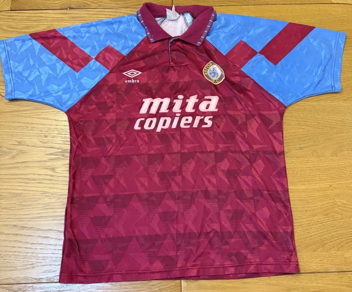 Umbro Aston Villa Shirt Only Memorabilia Football Shirts (English