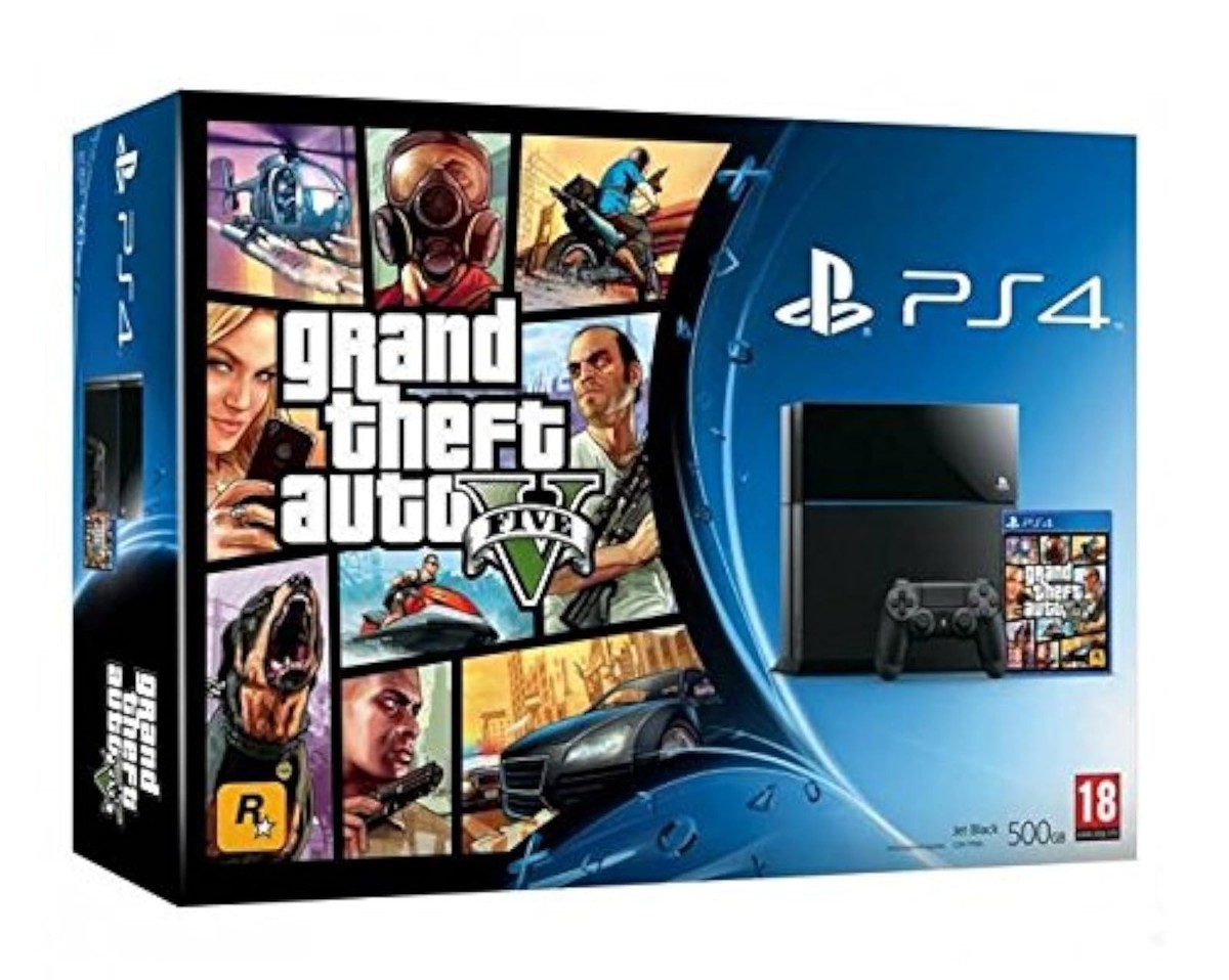 ✨ PS4 500GB✨GTA5セット✨ Sony PlayStation 4 PS4 500GB Grand Theft Auto GTA 5 Bundle Very