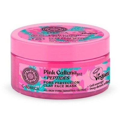 Natura Siberica Pink Calluna Clay Mask 100ml Pore Cleansing Detox Mask