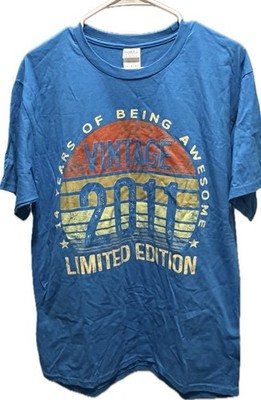 Vtg 2011 Limited Edition 14 Years Of Being Awesome Men s T Shirt Sz L Port & Co