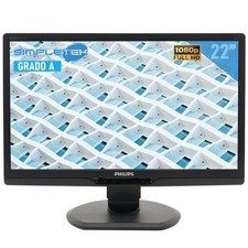 Philips 221S3LCB/00 22" Led Fhd Vga Dvi Monitor Lcd Computer Screen Dvr