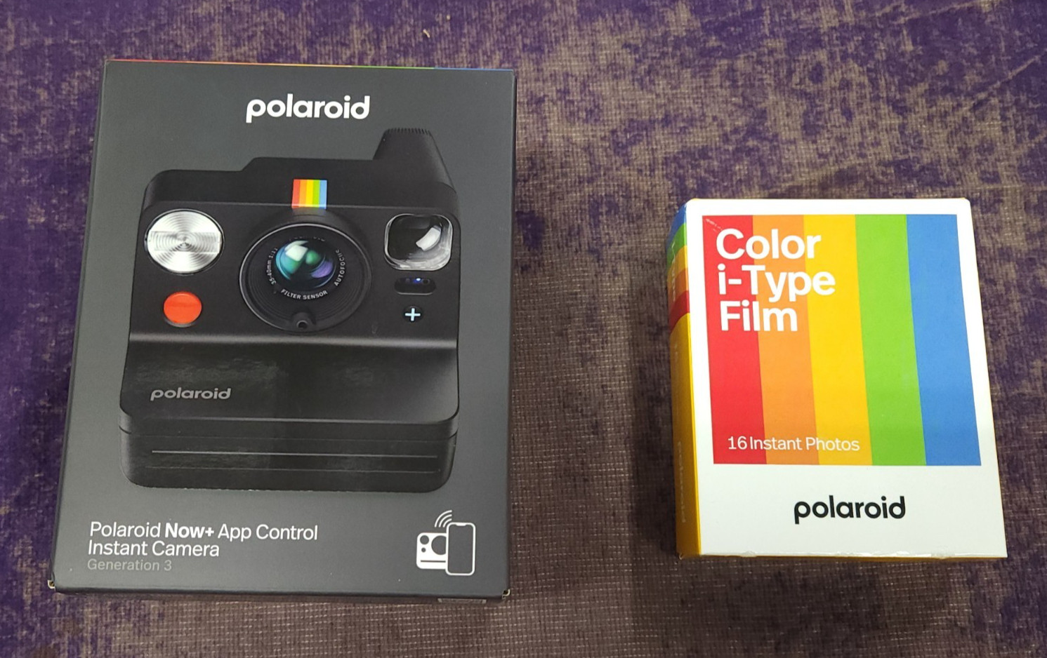 NEW! POLAROID NOW+ GEN 3 Black Instant Camera w/ 16 Color Film! SEALED!