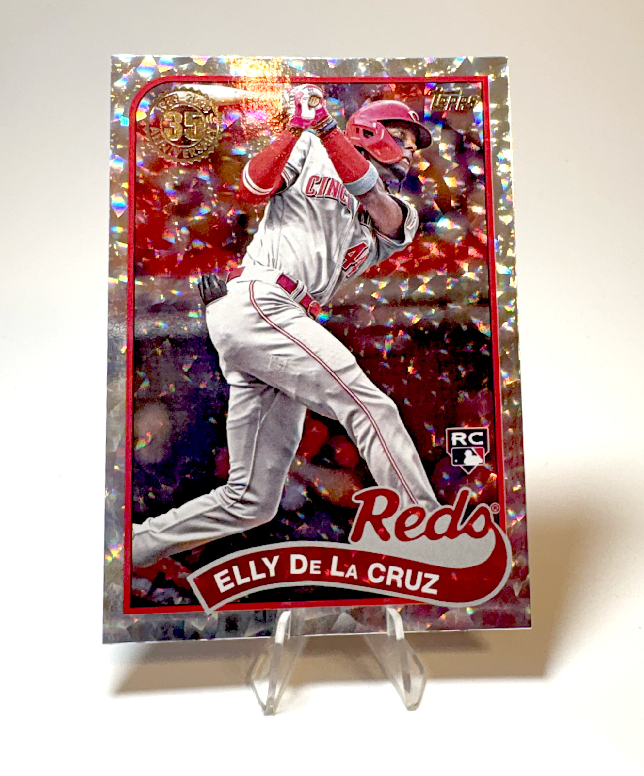 2024 Topps Series 2 Elly De La Cruz RC #89B2-34 1989 Mega Box Foilboard Card