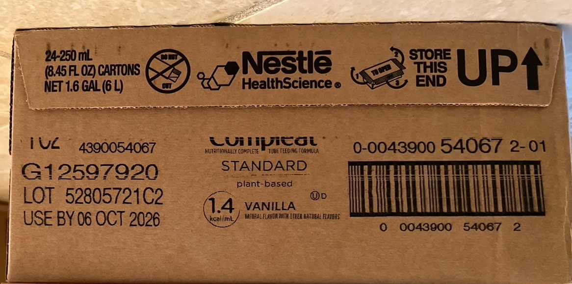 (24 Pk) Nestle Compleat Standard Plant-Base 1.4 Vanilla Flavor Oct 2026