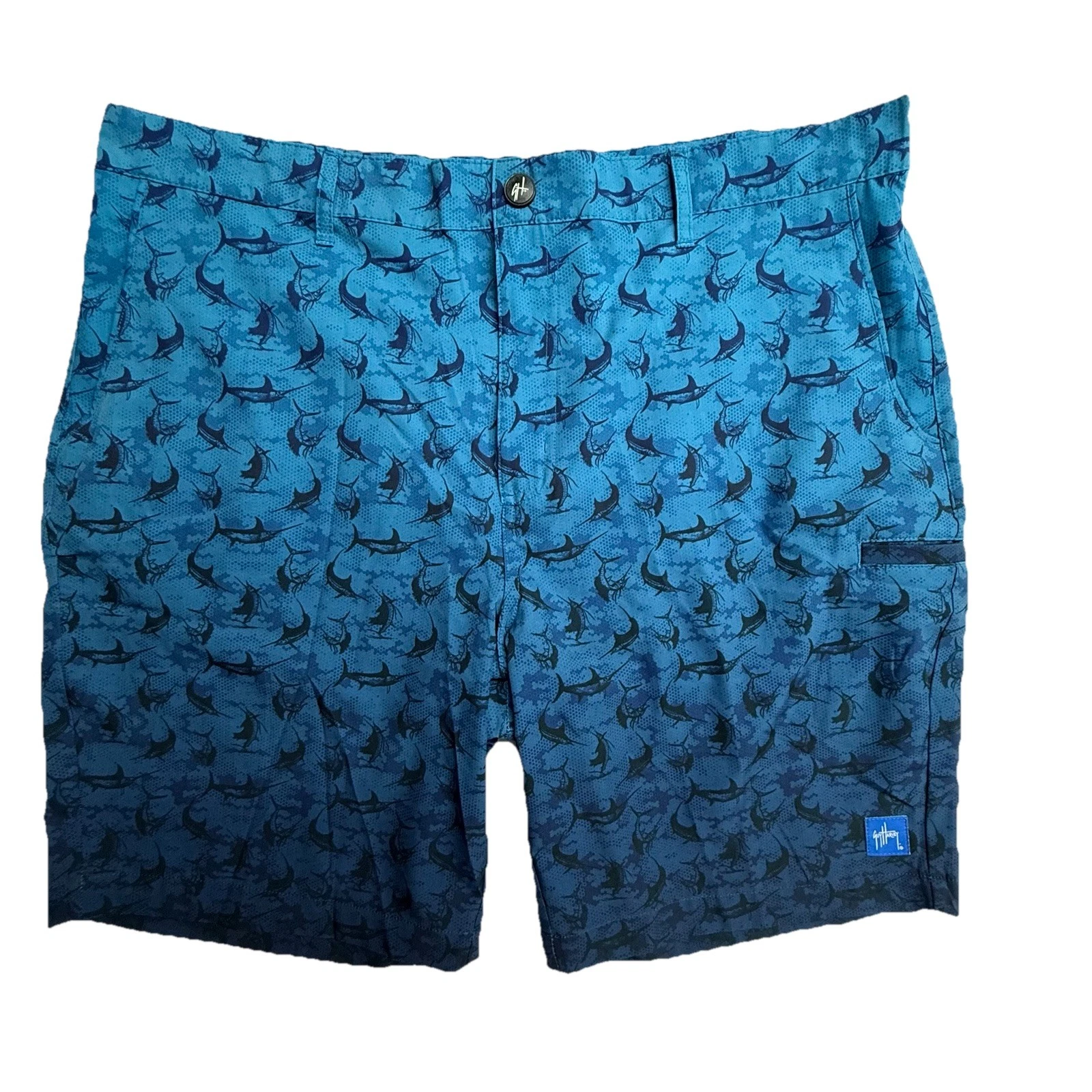 Guy Harvey Hybrid Shorts 36 Blue Swordfish Fishing Stretch Performance
Opens in a new window or tab