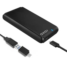 USB C 3.1 to 2.5-inch 7mm to 15mm SATA Hard Drive EnclosureUP to 15mm Thick H...