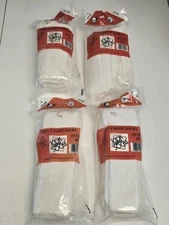 Look Socks Men’s Vtg Boot Socks, White, Large (men's shoe 9-13), 16 pairs NOS
