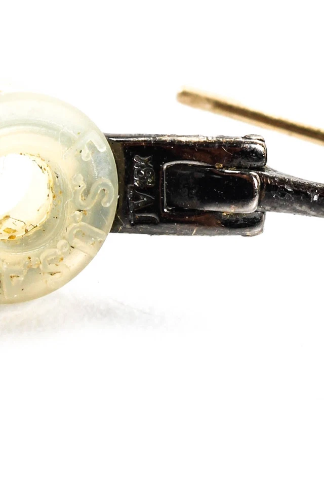 Jack Vartanian Womens 18kt Gold Diamond Voyear Omega Back Earrings 1.25" 3g - Image 3 of 3