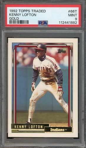 Kenny Lofton [Gold] #66T 1992 Topps Traded card