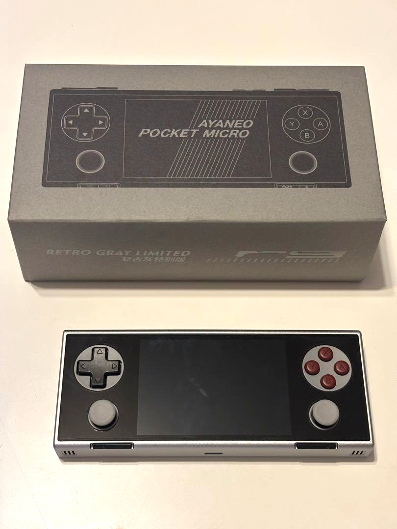 AYANEO POCKET MICRO Retro Gray 8GB 256GB 3.5-inch black mint