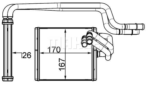Mahle WäRmetauscher, Innenraumheizung AH 198 000S-image