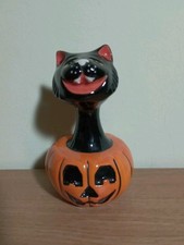 Lorna Bailey PUMPKIN SURPRISE CAT Figurine Limited Edition No. 12/75 in VGC