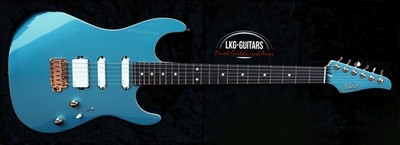 Suhr Standard Legacy Pelham  Blue Gold Hardware EMG HSS Pickups 