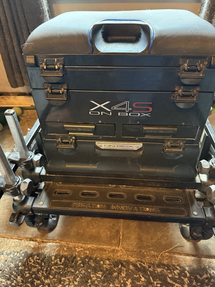 Preston Innovations X4S Fishing Seatbox with Wheel Kit