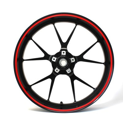 Felgenrand Stripes 7mm Rot + Tool Folie Zierstreifen Motorrad Auto Felge Glanz