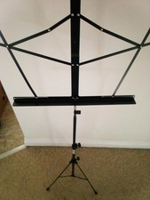 Music Stand Folding- Metal- Black