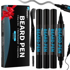 5-Pack Beard Pen Filler for Men, Waterproof  Sweat Proof Long-Lasting 4