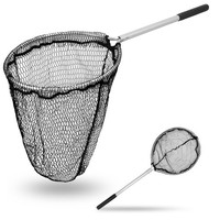 Kescher 68Cm 1Teilig Aluminium Fischkescher Teichkescher Unterfangkescher