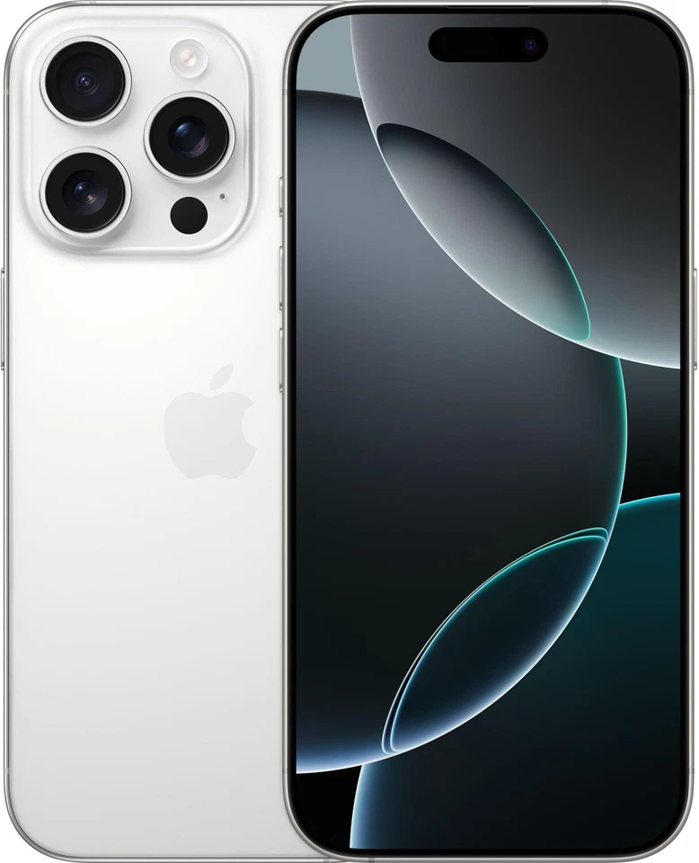 Apple iPhone 16 Pro 128GB titan weiß Hervorragend - Refurbished