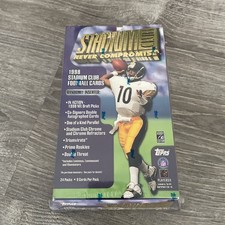 1998 Stadium Club Football Factory Sealed HOBBY Box MOSS & MANNING RCs? AUTOS?