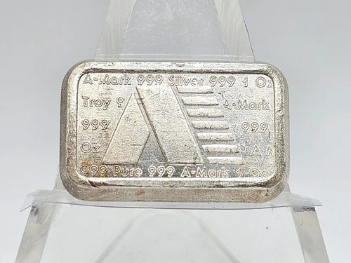 1oz .999 Fine Silver U.S.V.I. Ingot Co. "A-Mark Stacker" Bar #2