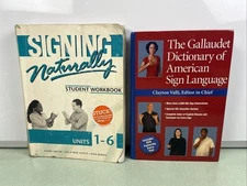 The Gallaudet Dictionary of American Sign Language & Signing Naturally Units 1-6