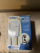 Safety 1st Outlet Cover with Cord Shortener for Baby Proofing 1 Pack