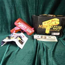 Money Gun Cash Cannon Toy Pink w/ Box Instructions