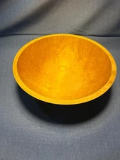 GC Granville Company Wood Bowl Primitive Rustic Decor Country Farmhouse 12 1/4"