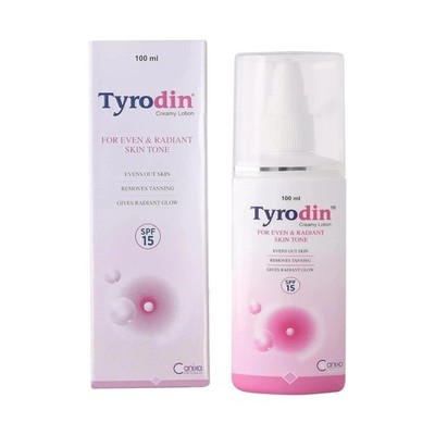 Tyrodin Creamy Lotion For Even & Radiant Skin Tone SPF 15 Maintains 100 ML e696