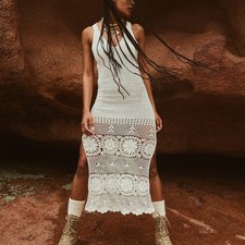 Spell Let The Sunshine In Crochet Maxi Dress