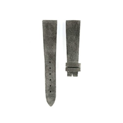 19mm Gray Suede leather Watch Strap for Rolex / Patek Philippe / Cartier