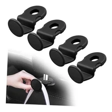 4PCS Upgraded Headrest Hooks for Car with Round Lock Design,Concealed Car Seat 