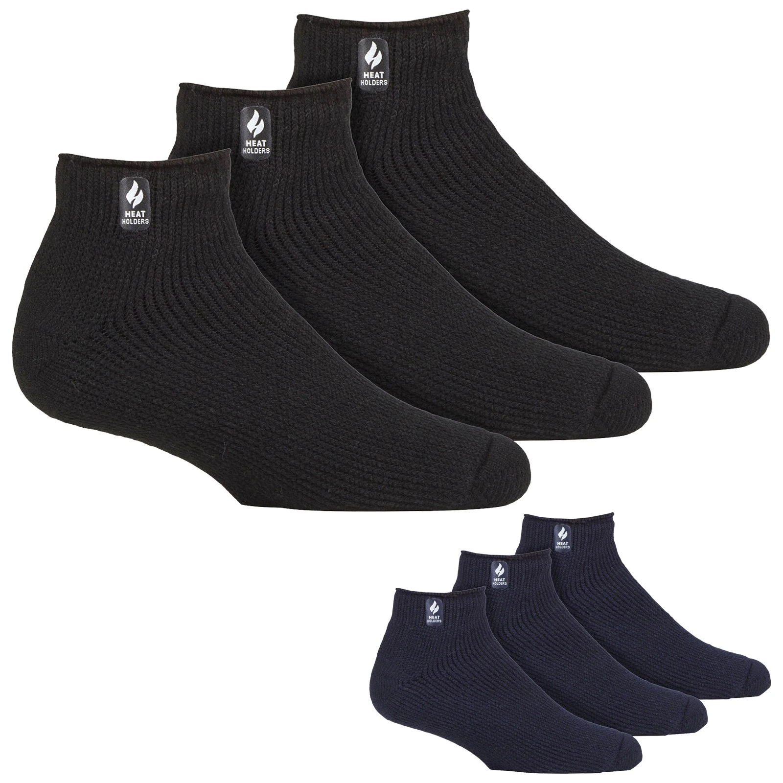 Heat Holders - 3 Pair Mens Thermal Trainer Socks Ankle Sports Socks