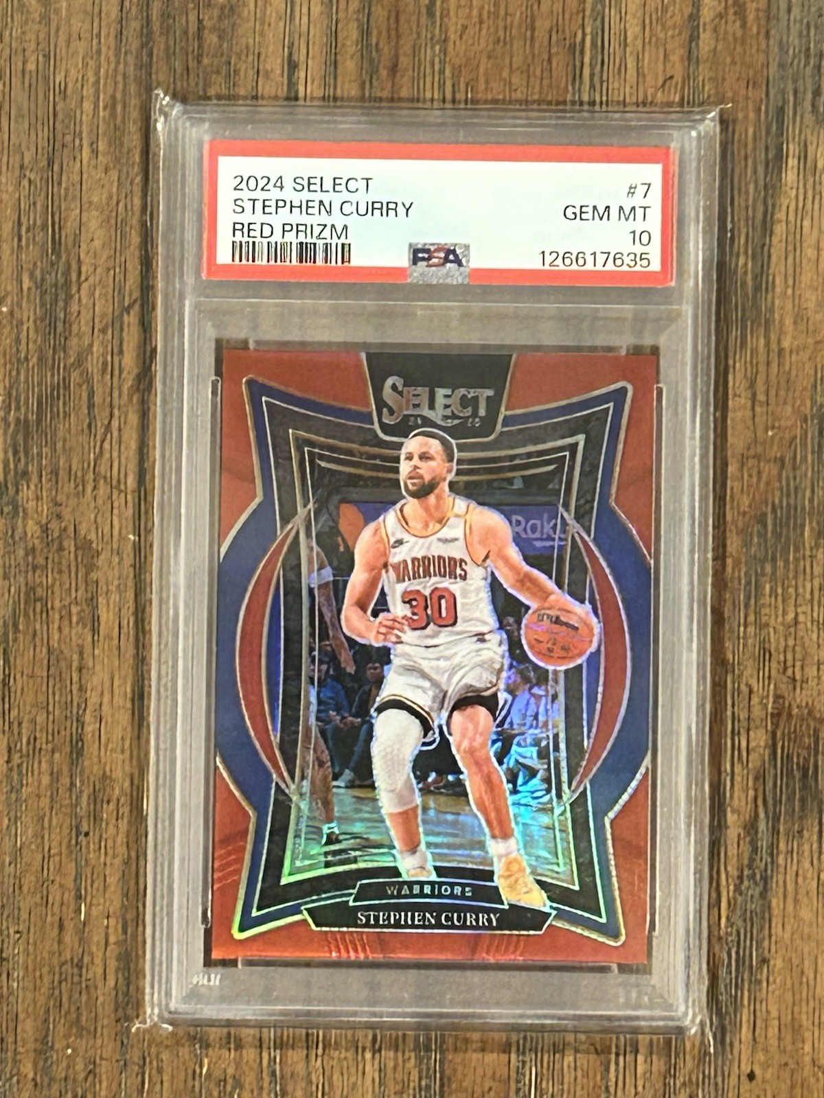 2024-25 Panini Select - Concourse Stephen Curry #7 Red Prizm /199 PSA 10🔥