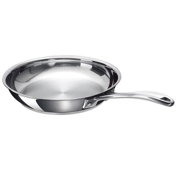 Poêle Beka 24cm inox induction 12068354 avec fond diffuseur triple épaisseur
