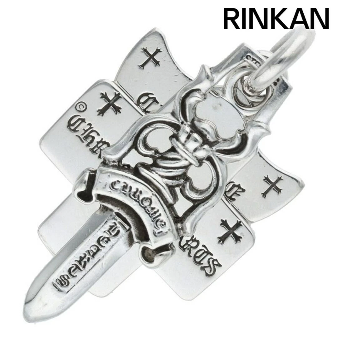 CHROME HEARTS Cuori Cromati 3 bigiotteria tre bigiotteria ciondolo argento collana top uomo us