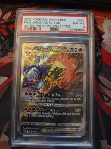 Charizard VSTAR SWSH262 SWSH: Sword & Shield Promo Cards Holo psa 8