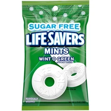 LIFE SAVERS Breath Mints Sugar Free Candy, Wint-O-Green Mint Hard Candy Bag for 