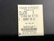 Vintage Movie Ticket Stub Collateral Damage