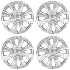 4 Chrome 15 Hub Caps Wheel Rim Covers Snap On 4 Bolt For 2006-18 Toyota Yaris
