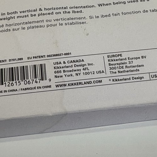 Kikkerland iBed Tablet Stand Lap Pillow Desk For Apple/Android Black New Sealed - 第 7/11 張圖片