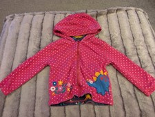 JoJo Maman Bebe Girls Reversible Pink Dinosaur Jacket Age 12-18 Months