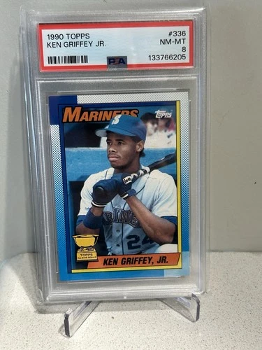 1990 Topps - Ken Griffey Jr #336 PSA 8