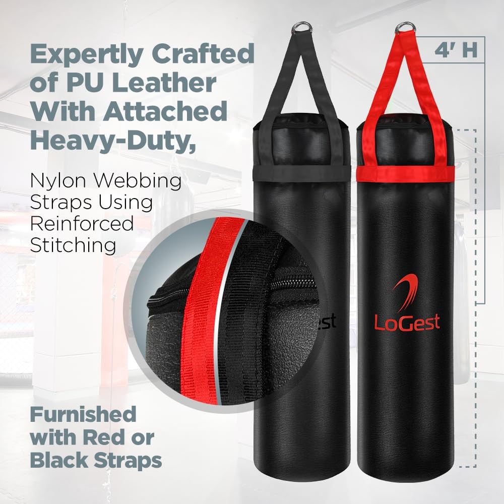 Logest Boxing Bag - Hanging Punching Sports Training Equipment MMA, Karate, J...
