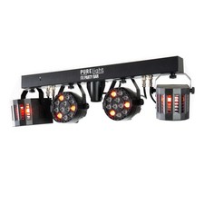 FX Party Bar Lichtset LED PARs Derbys DMX Musiksteuerung Stroboskop Dimmer RGBW