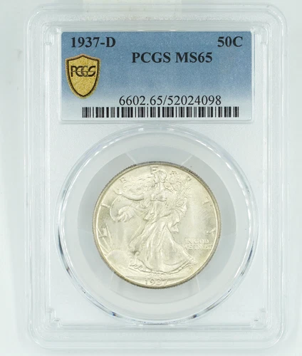 1937-D PCGS MS65 Walking Liberty Half Dollar