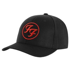 Men's Foo Fighters Red Circle Logo Baseball Cap Adjustable Black