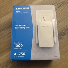 Linksys AC750 Boost Dual-Band Wi-Fi Gigabit Range Extender Repeater RE6300