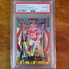 Panini Select Patrick Mahomes II Green & Yellow Shock Prizm #33 PSA 10 2024
